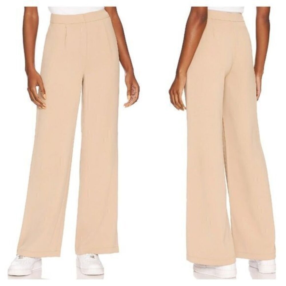 MORE TO COME Irena Wide Leg Pant - Tan
